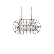 Gyro Crystal Rectangular Chandelier gallery detail image