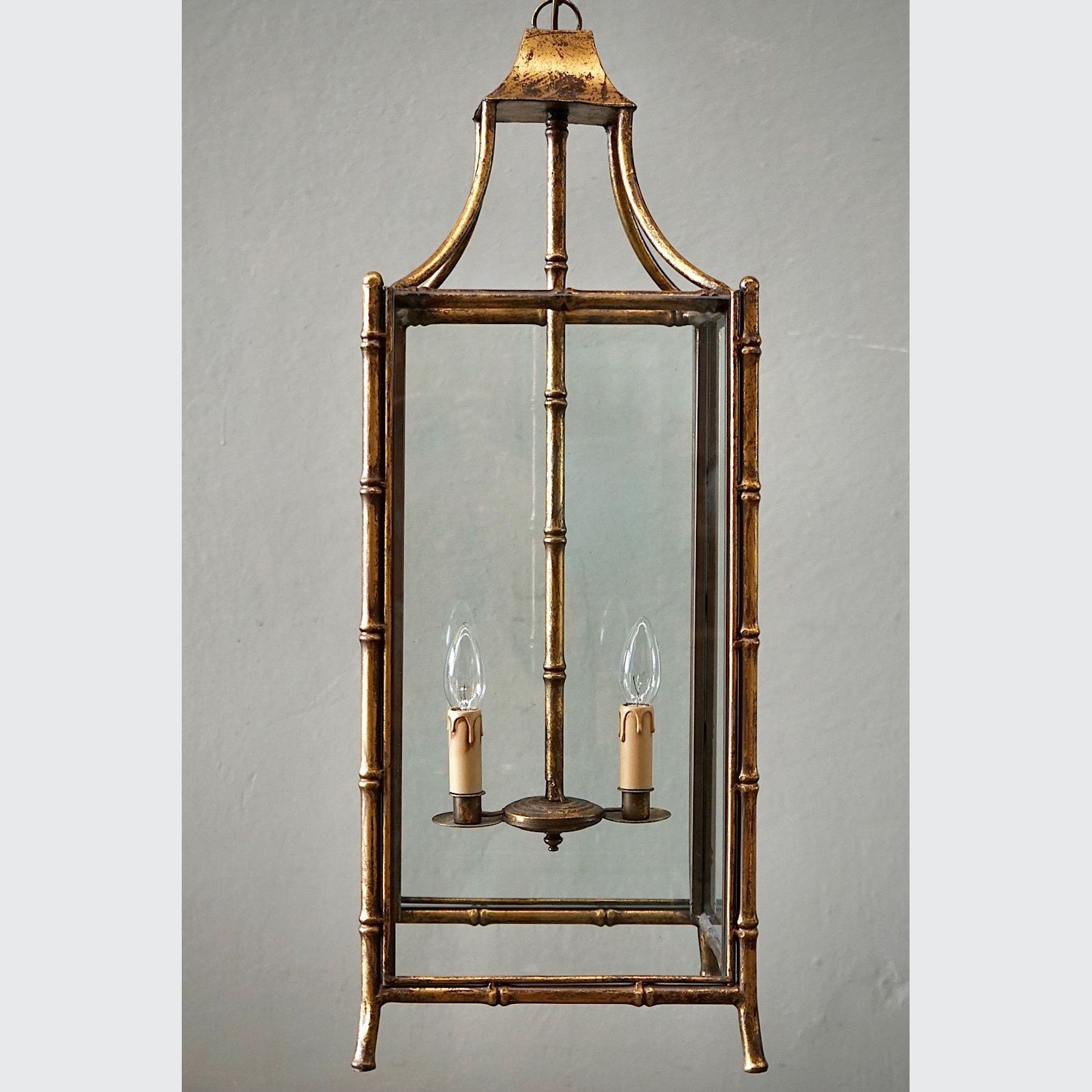 French Gilded Iron Lantern gallery detail image