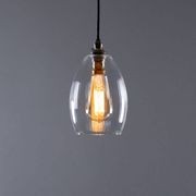 Jules Fine Ribbed Glass Pendant gallery detail image