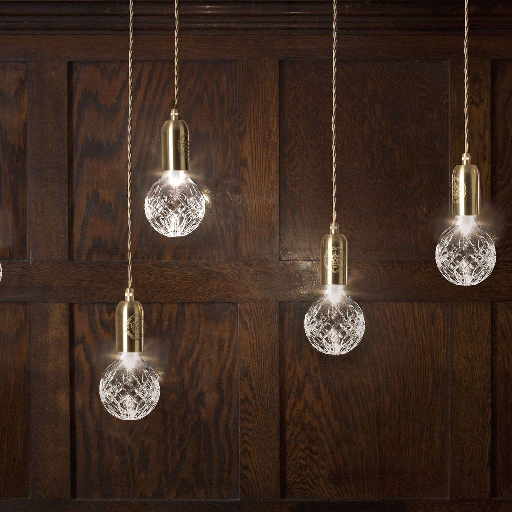 Clear Crystal Bulb pendant gallery detail image