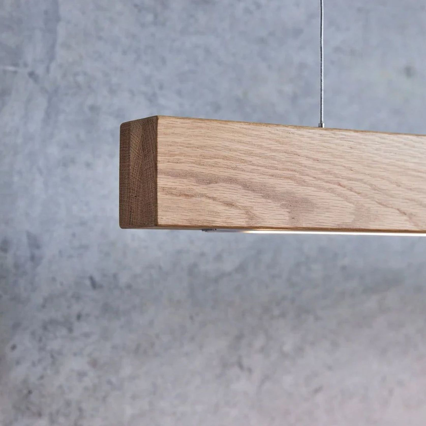Capsühl Linear LED Pendant Oak gallery detail image