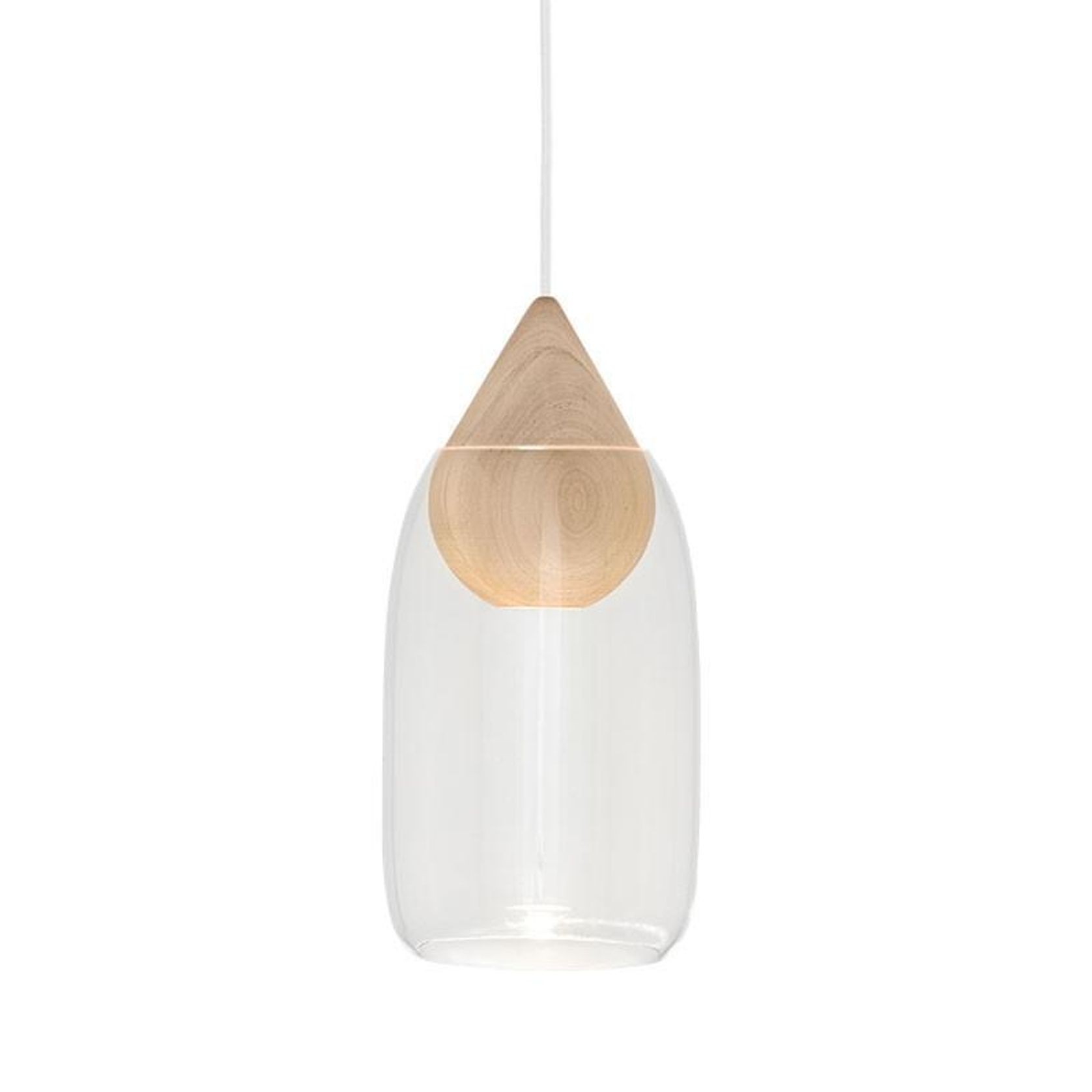 Liuku Drop Pendant - glass shade by Mater gallery detail image