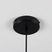 Tilia 28cm Matt White Striped Pendant Light gallery detail image