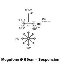 Megafono - 1958 Suspension Light gallery detail image