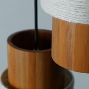 Circlet Timber & Wool Pendant Light gallery detail image
