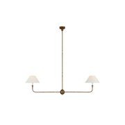 Thomas O'Brien Piaf Large Two-Light Linear Pendant gallery detail image