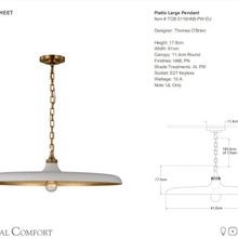 Visual Comfort Thomas O'Brien Piatto Large Pendant gallery detail image