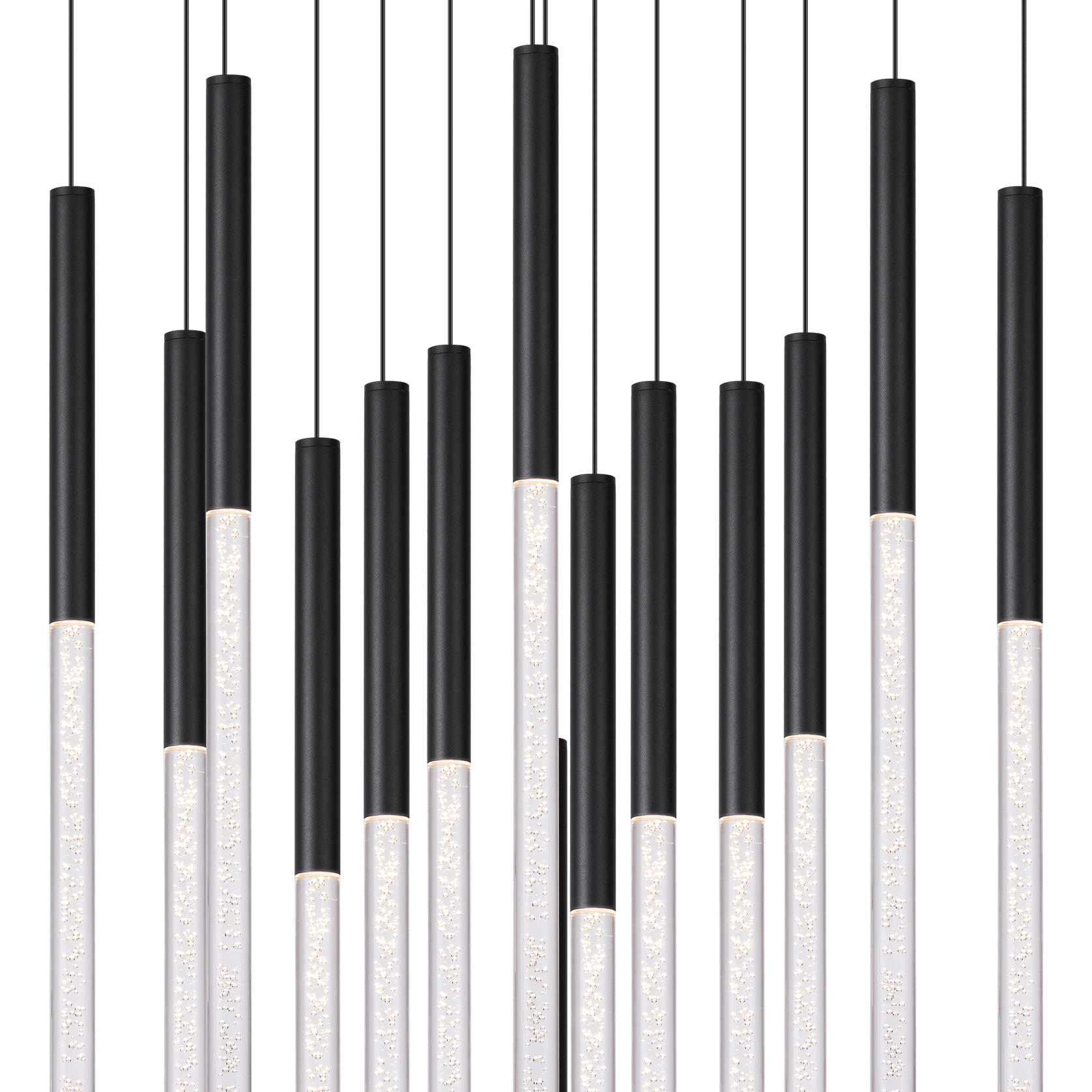 Rhea 14 Light Pencil Drop Pendant Light gallery detail image