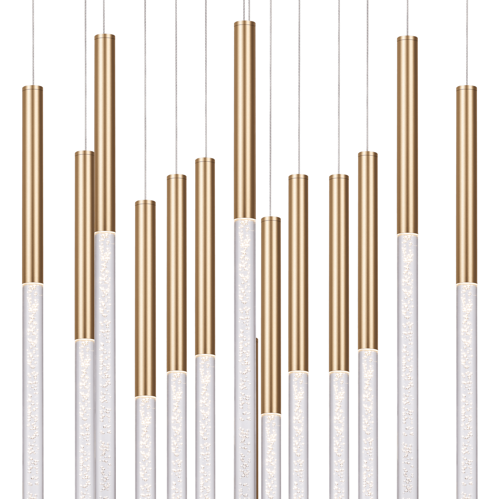 Rhea 14 Light Pencil Drop Pendant Light gallery detail image
