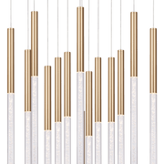 Rhea 14 Light Pencil Drop Pendant Light gallery detail image