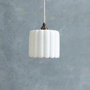 Ribbed Crete Pendant Light gallery detail image