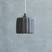 Ribbed Crete Pendant Light gallery detail image