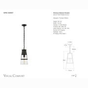 Visual Comfort Thomas O'Brien Robinson Medium Pendant gallery detail image