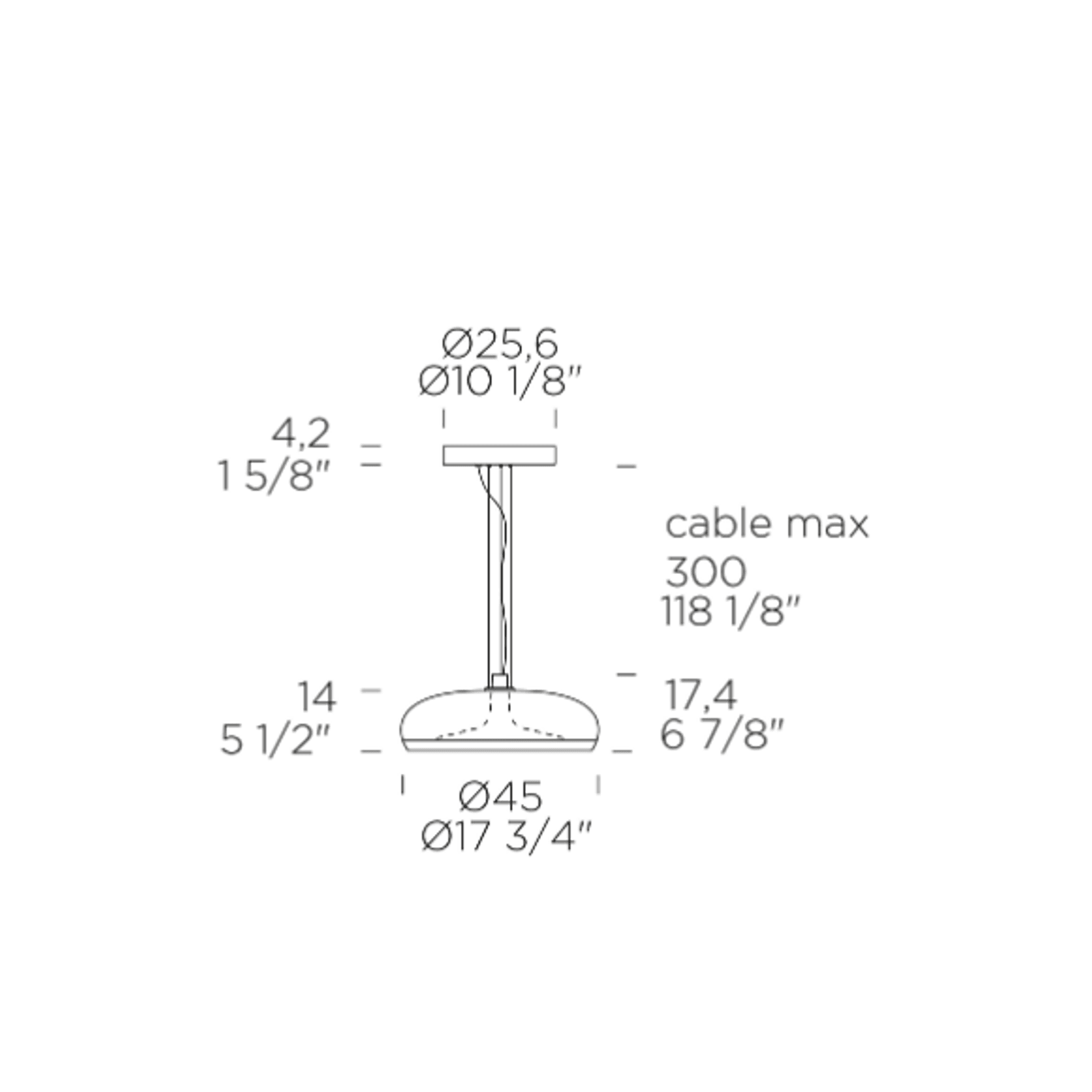 AURELIA S 45 Pendant Light by Leucos gallery detail image