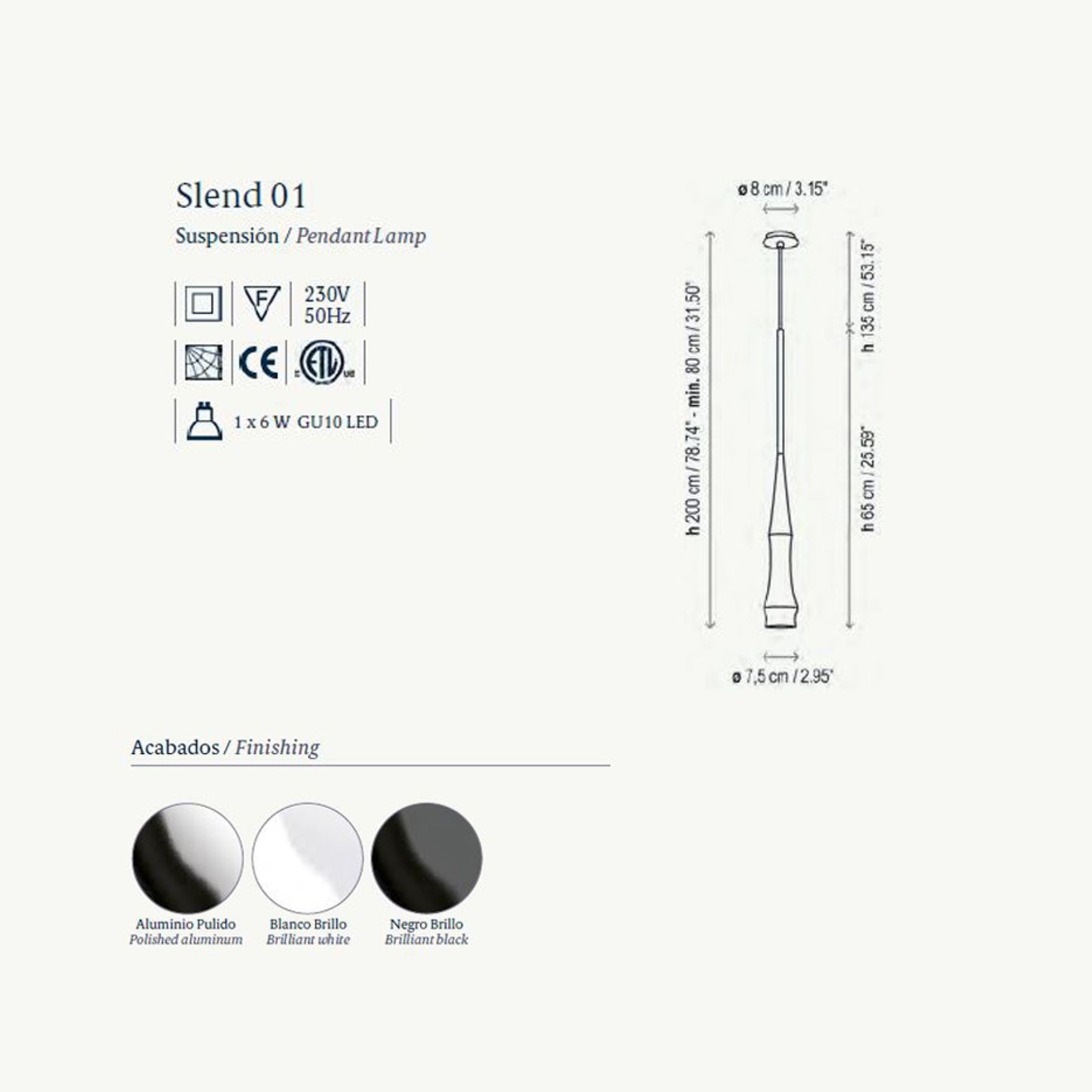 Slend 01 | Pendant gallery detail image