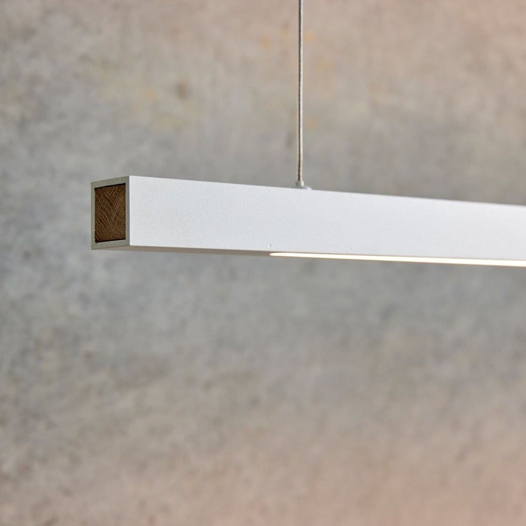 Capsühl Linear LED Linear Pendant White gallery detail image