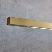 L.I.M. LED Linear Pendant Brass gallery detail image