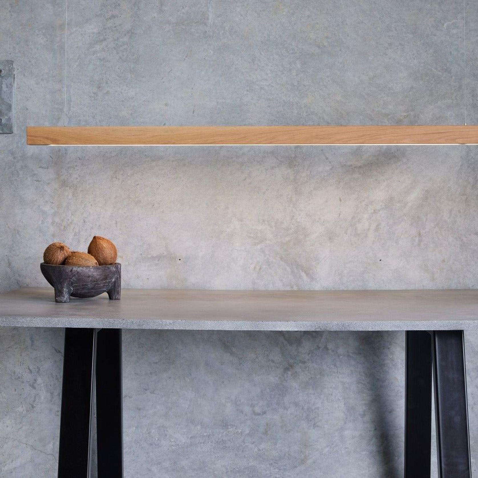 Capsühl Linear LED Pendant Oak gallery detail image