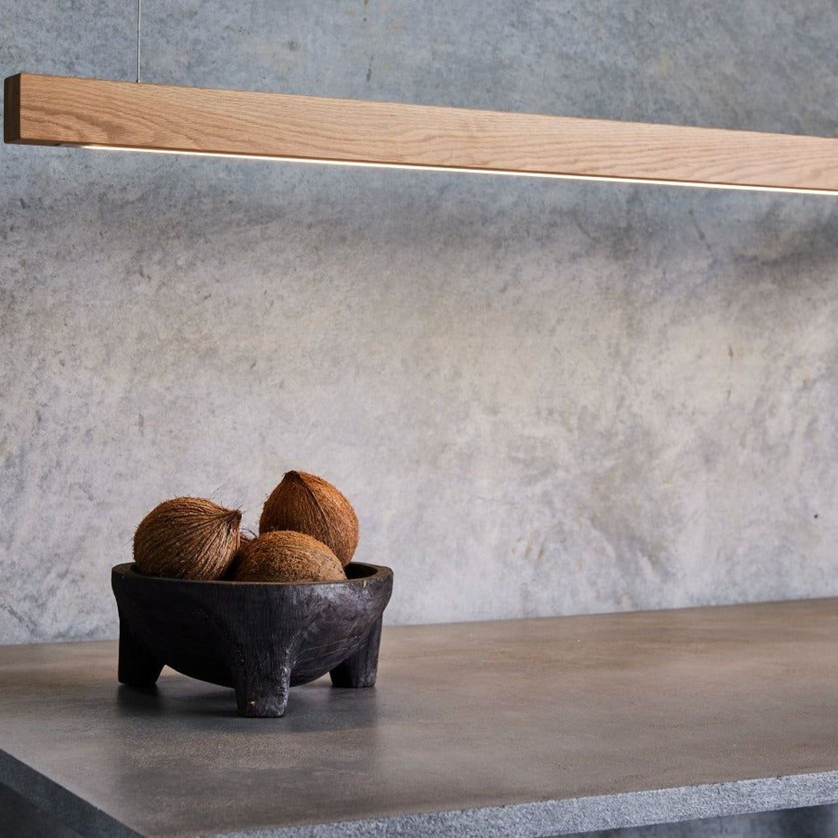 Capsühl Linear LED Pendant Oak gallery detail image