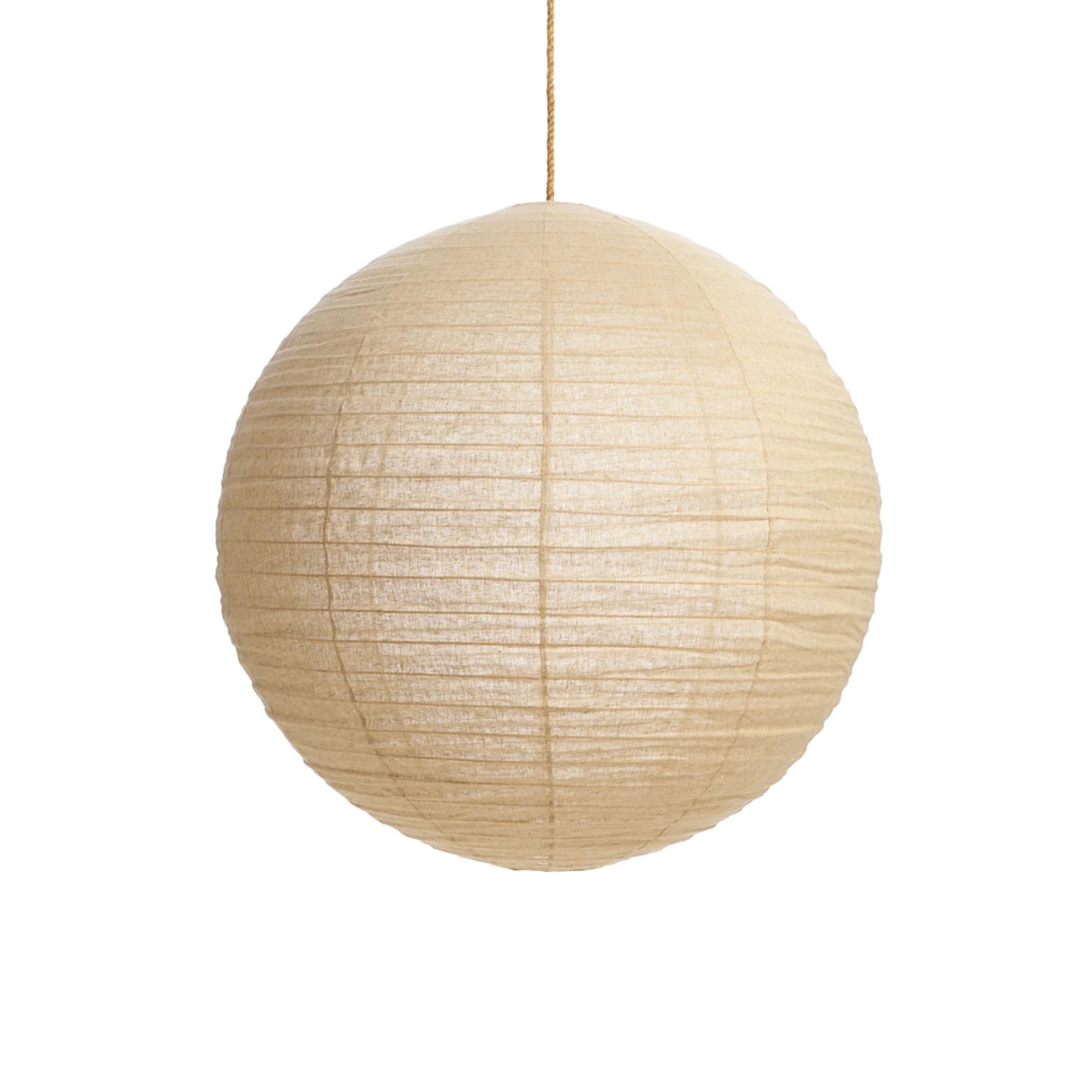 Taupe Linen Lantern  | Round 50cm gallery detail image