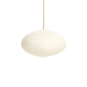 Ivory Linen Lantern - Oval 60cm gallery detail image