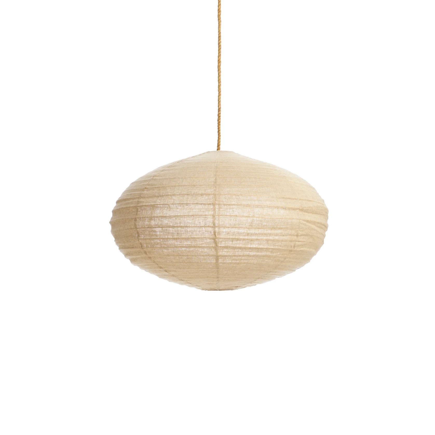 Taupe Linen Lantern - Oval 60cm gallery detail image