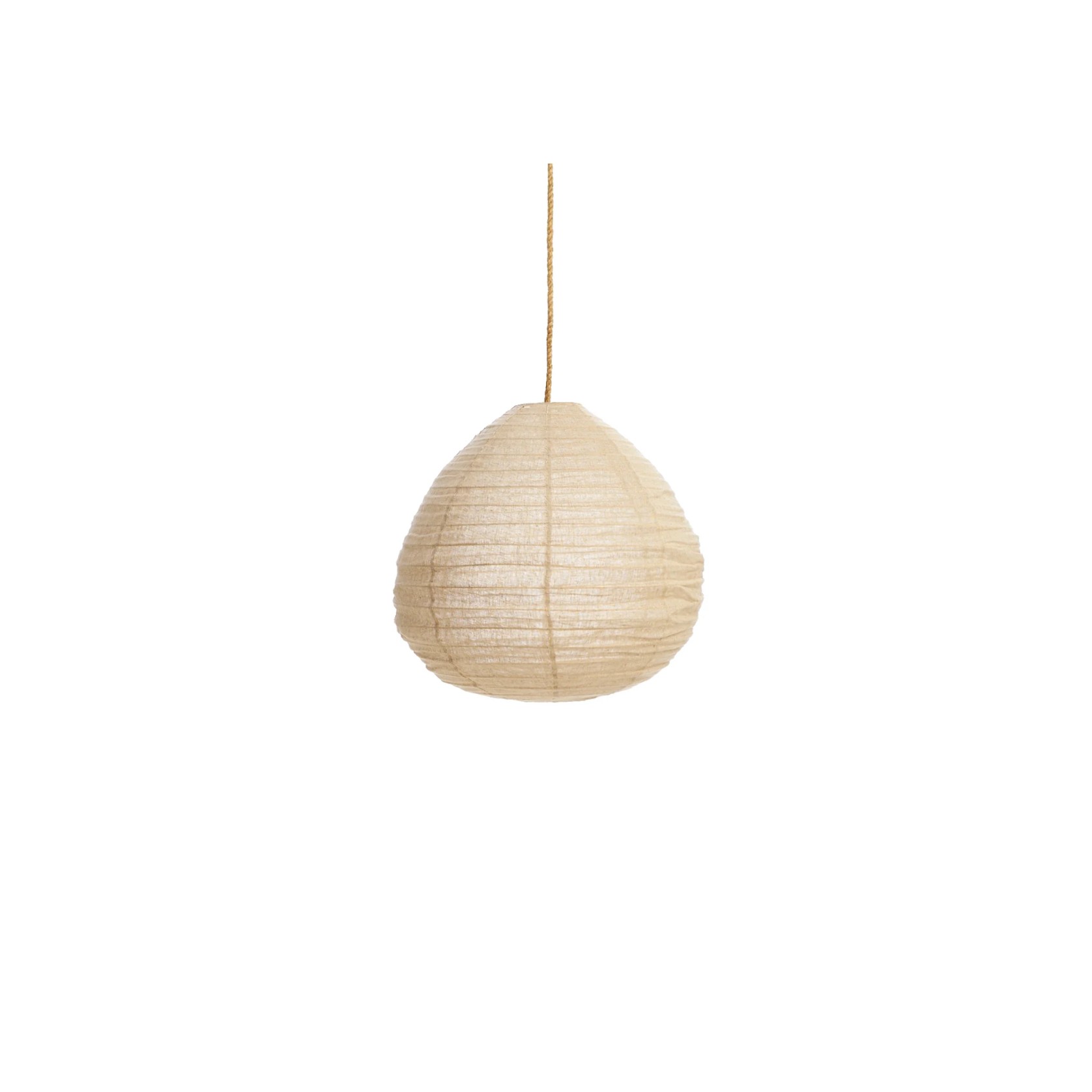 Taupe Linen Lantern  | Pear 60cm gallery detail image