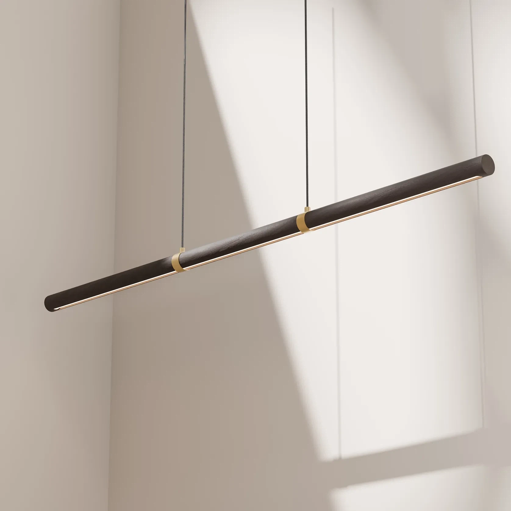 Aquila Ash LED Linear Pendant Light gallery detail image