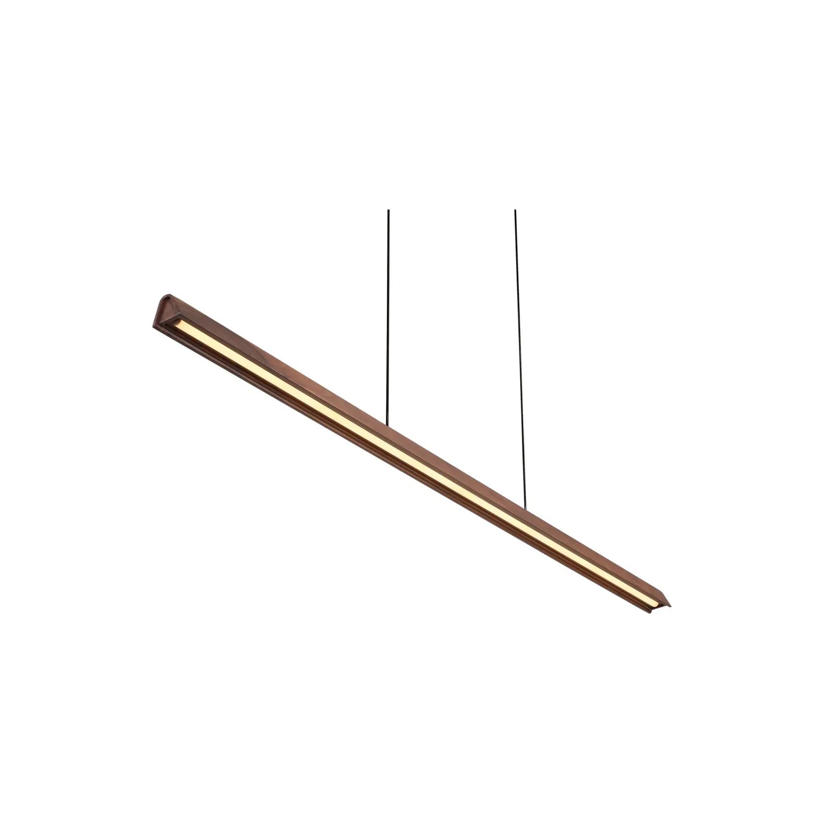 Avocent Ash Timber LED Linear Pendant Light gallery detail image