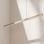 Avocent Ash Timber LED Linear Pendant Light gallery detail image