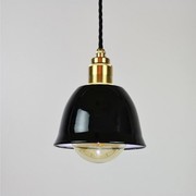 Miniature Bell Black Pendant Light gallery detail image