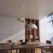 Cardinal Organic Textured Resin Pendant Light gallery detail image