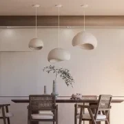 Cardinal Organic Textured Resin Pendant Light gallery detail image