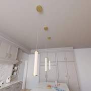 Charm Acrylic Fluted Pendant Light gallery detail image
