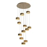 Couas Rough Textured Aluminum Pendant Light gallery detail image