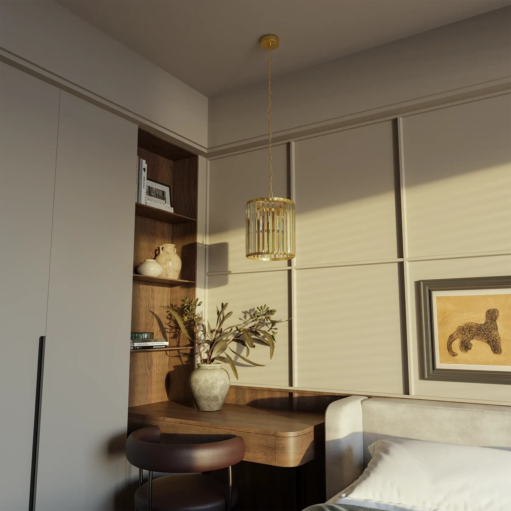 Crane Crystal E27 Pendant Light gallery detail image