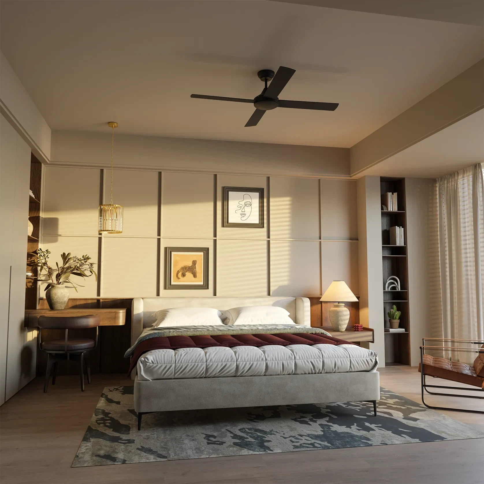 Crane Crystal E27 Pendant Light gallery detail image