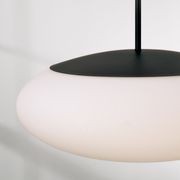 Luca 1 Light Pendant in Matte Black gallery detail image