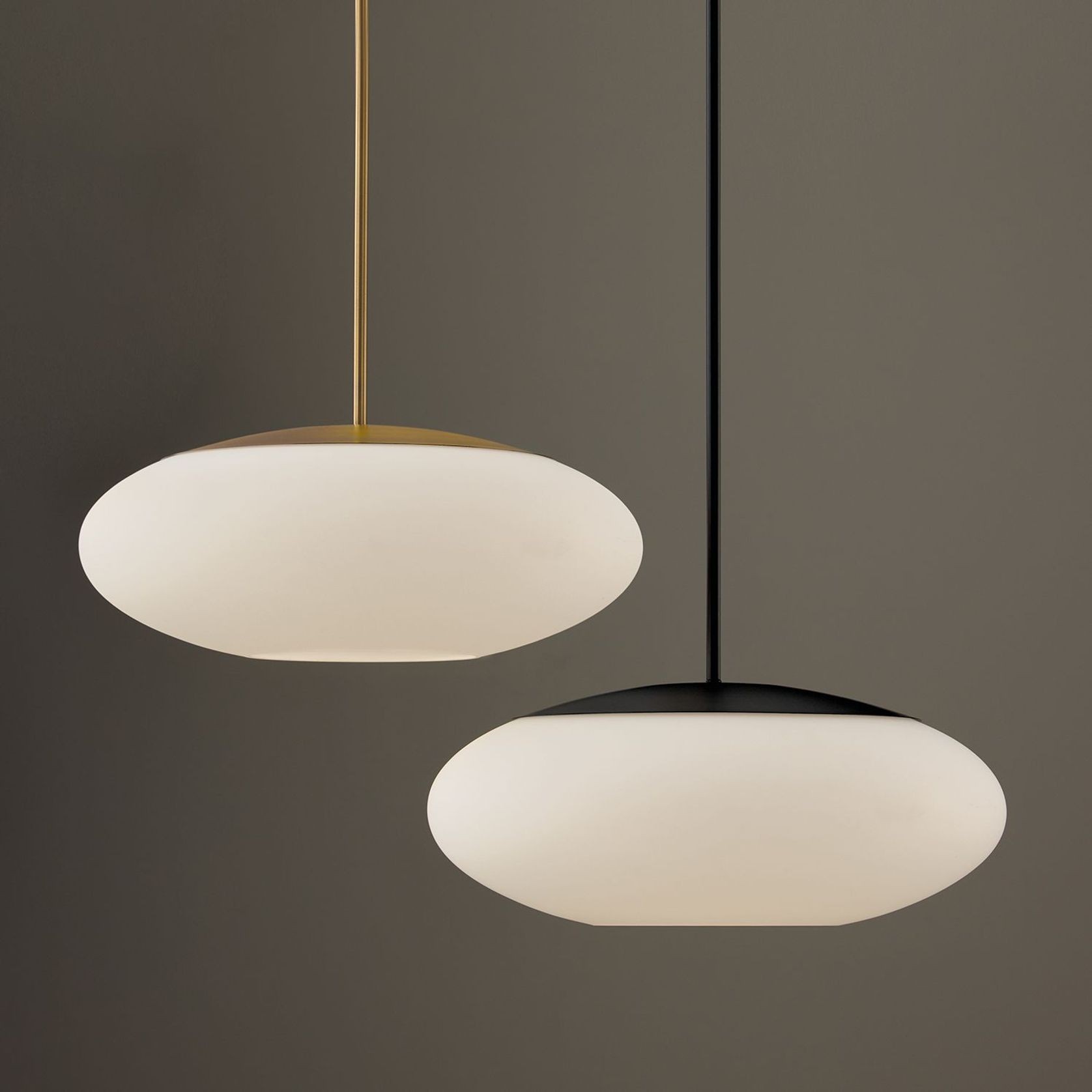 Luca 1 Light Pendant in Aged Brass gallery detail image
