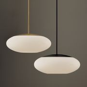 Luca 1 Light Pendant in Matte Black gallery detail image