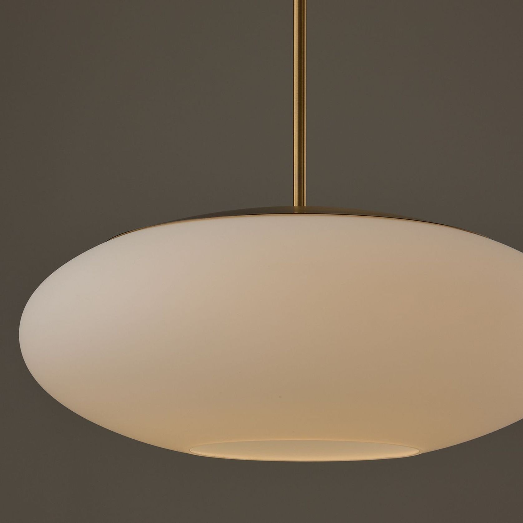 Luca 1 Light Pendant in Aged Brass gallery detail image