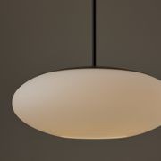 Luca 1 Light Pendant in Matte Black gallery detail image