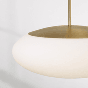 Luca 1 Light Pendant in Aged Brass gallery detail image
