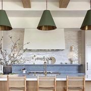 Monaco Brass Pendant - Green gallery detail image