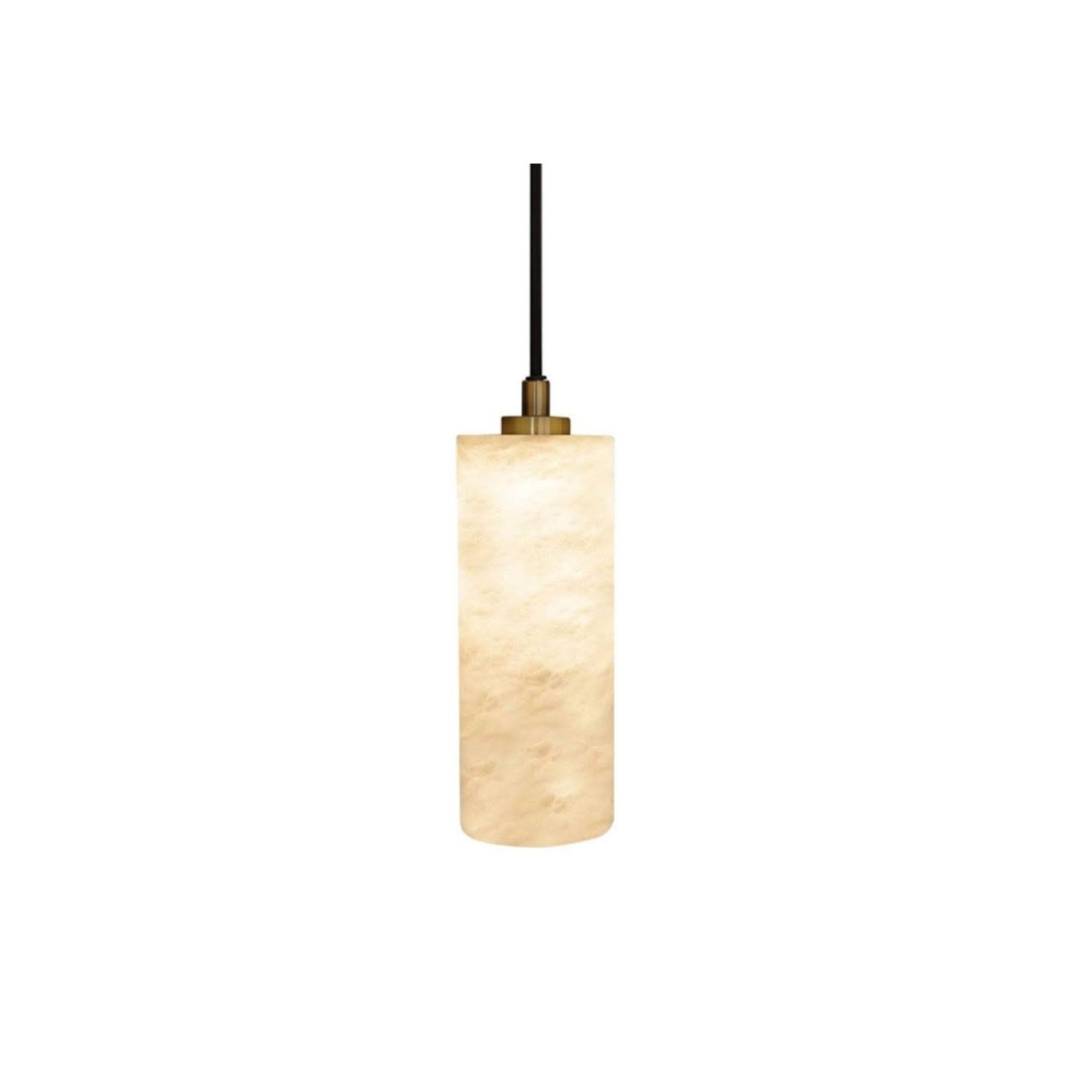 Pisa Pendant Small – 200mm – Alabaster gallery detail image