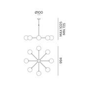 Molecola 8lt Pendant Light gallery detail image