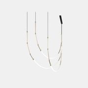 Leda 3lt Curve Pendant Light gallery detail image