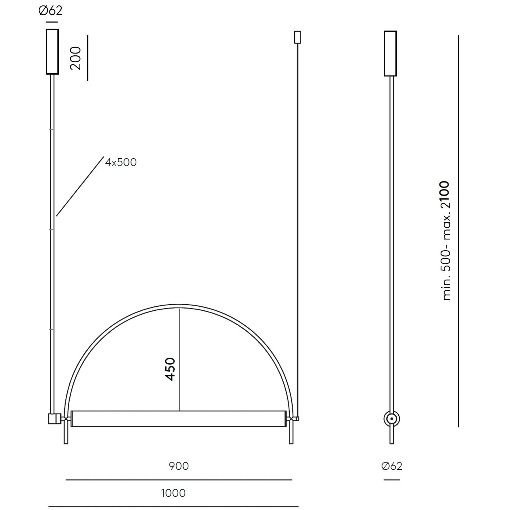 Arc Pendant Light gallery detail image