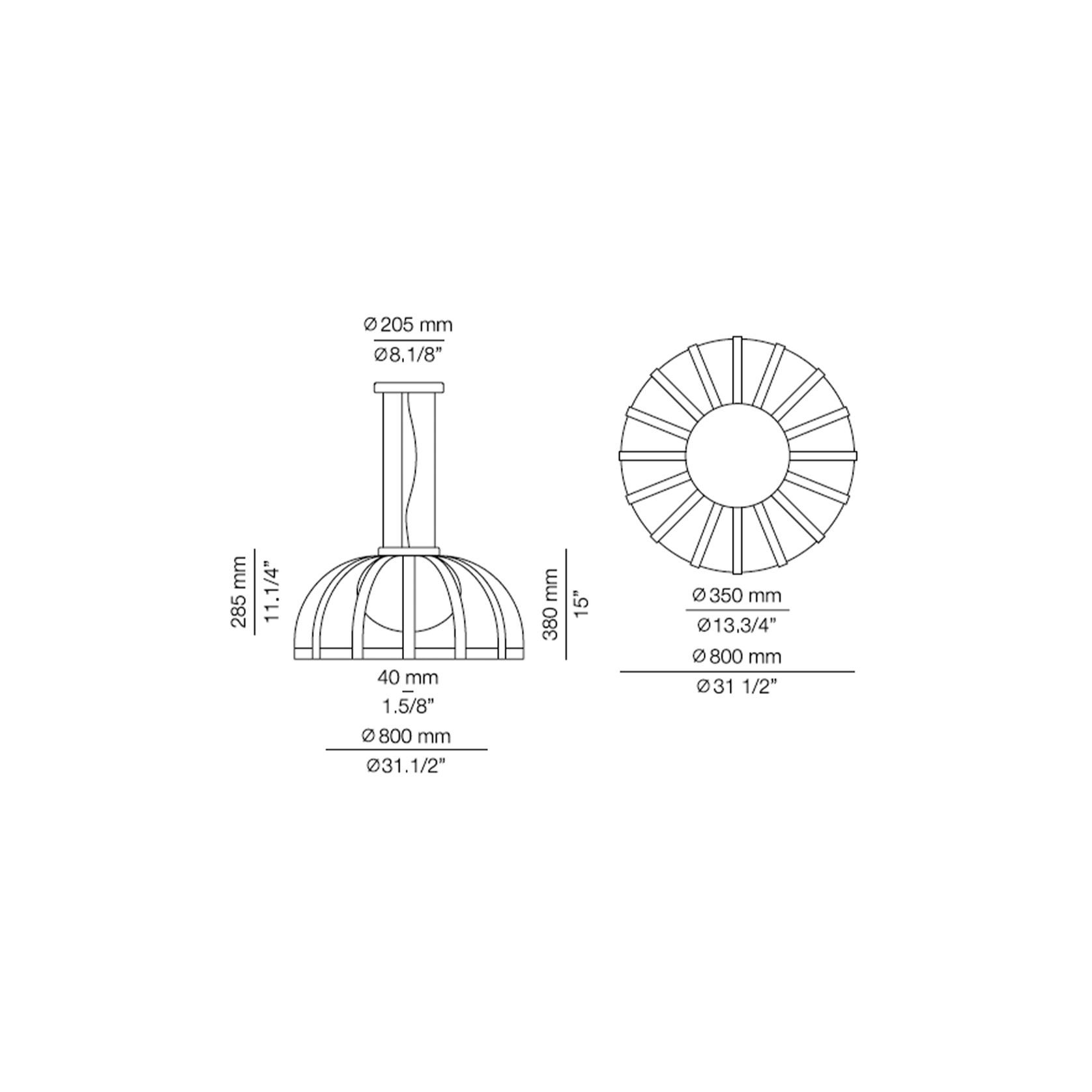 Bols Outdoor Pendant Light gallery detail image