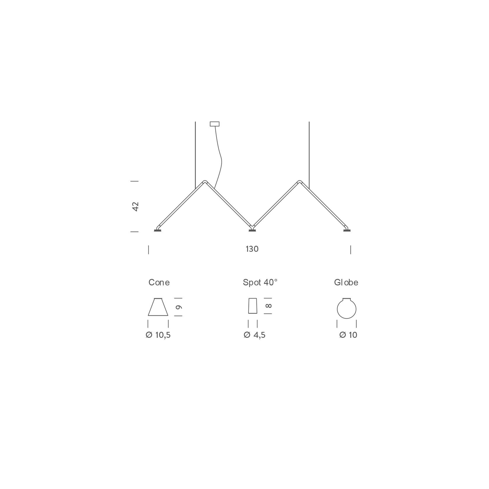 Dabliu Pendant Light gallery detail image